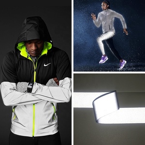 Youguang Một Bên Bạc Polyester Và Spandex Phản Quang Vải Đàn Hồi Băng May Trên Quần Áo Thời Trang Cạnh - Product Image 6