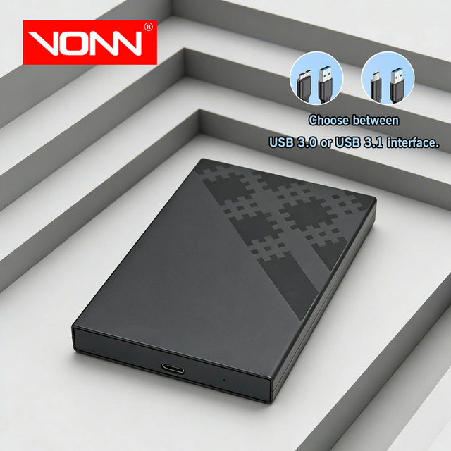 New Product VONN 2.5Inch SATA to USB 3.0 External Hard Drive Enclosure OEM Tool-free 5Gbps Case for for PC Laptop External