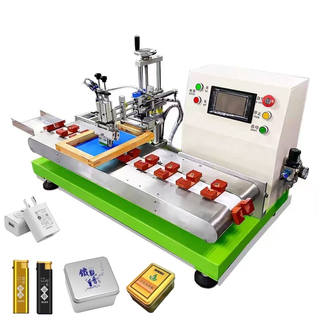 Compact Design 65kg Pneumatic Desktop Silk Screen Printer Machine Automatic for Logo Printing Small Paper Bags Corrugated Boxes