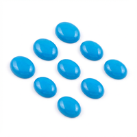 Vente en gros de cabochons ovales en turquoise naturelle polie sur mesure, 25 mm, avec jeu de couleurs ou feu pour la fabrication de bijoux