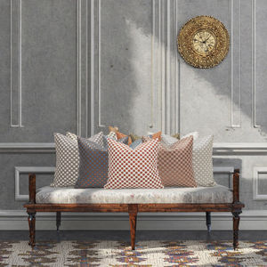 Cojín Decorativo de Lujo de 18 Pulgadas, Tejido a Mano, Piel Sintética, 100% Poliéster, Diseño Geométrico de Puntos, Personalizable, Estilo Vintage, para Hogar y Hotel - Product Image 3