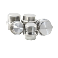 Bouchon de tuyau hexagonal DIN910 en acier au carbone zingué ou acier inoxydable 304, filetage extérieur, bouchon d'huile, fixation