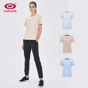批发定制标志UPF 50 + 防晒性能户外防紫外线衬衫运动短袖女式t恤