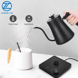 Hotel Home Electric Kettle Office LED Temperature Display Goose Neck Portable Kettle