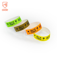 Gelang Kertas Tyvek Harga Pabrik, Sekali Pakai, Tahan Air, Lembaran Tyvek, Gelang Pergelangan Tangan untuk Printer Laser, Gelang Acara untuk Pesta