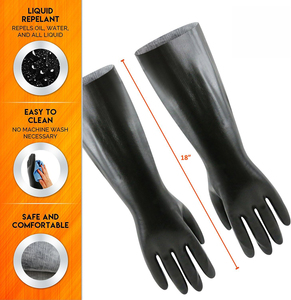 19-026 Guantes de Neopreno Resistentes a Temperaturas Extremas con Doble Forro Aislante Guantes de Seguridad Antideslizantes - Product Image 2