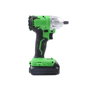 20V Tác Động Có Thể Sạc Lại Cờ Lê Mô-men Xoắn Cao Lốp Xe Tải Điện Mô-men Xoắn Điện Nhiệm Vụ Nặng Nề Xe Không Chổi Than Không Dây Cờ Lê Công Cụ