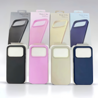 Coque en silicone antichoc pour iPhone 17 Pro Max avec protection d'écran intégrée en silicone liquide – Housse arrière de protection pour iPhone 17