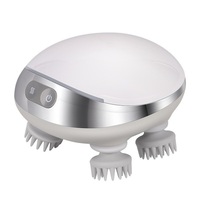 Masseur de cuir chevelu en silicone personnalisé pour soins capillaires, rotation avant/arrière pour soulager la fatigue, design écologique, logo personnalisé, OEM