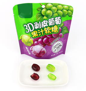 Gomitas de Frutas 3D con Sabor a Durazno, Uva y Lichi, en Forma Variada, Dulces Suaves en Bolsa - Product Image 3