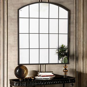 Espejo Decorativo <span class=keywords><strong>de</strong></span> Estilo Rústico Vintage para Sala <span class=keywords><strong>de</strong></span> Estar Grande y Moderna, con Marco Metálico y Diseño <span class=keywords><strong>de</strong></span> <span class=keywords><strong>Ventana</strong></span> <span class=keywords><strong>de</strong></span> Capilla - Product Image 4