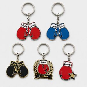 Porte-clés personnalisés en gros en forme de gants de sport, modèle gant de combat, design souvenir pour fans de boxe - Product Image 1