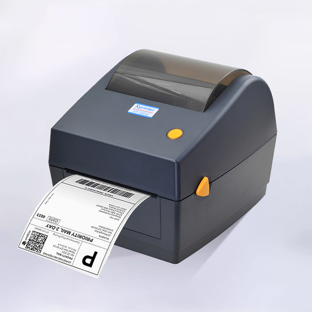 Xprinter 480B Direct Thermal Barcode Label Printer 108mm Max Width New Stock USB Shipping Label 100*100/150mm for Sticker Usage