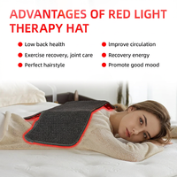 Dispositivo di Terapia a Luce Rossa 100 LED 660nm 850nm, Cappello per Terapia a Luce Rossa per Uso Domestico, Cappello a Luce Infrarossa