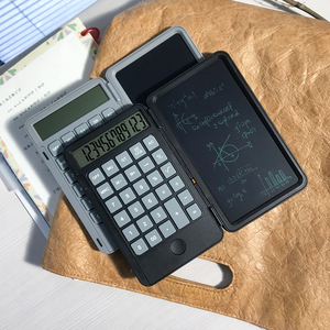 Rechargeable Writing <b>Tablet</b> Calculator Portable Foldable LCD Display Solar Dual Power Learning Business Office Custom Calculator - Product Image 2