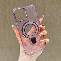 Pour OPPO Reno 15 FS 15F 15C A5Pro A3 F27 A80 – Coque de téléphone magnétique transparente avec béquille rotative et support anneau portable