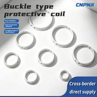 Kit de passe-câbles à encliquetage en nylon blanc PA66/PP/PVC pour montage sur panneau, pour la gestion du câblage des boîtes de distribution - Température -40°C à +120°C