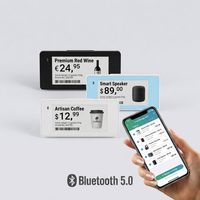 Etiqueta Electrónica de Precio COMPAX de 2.13 Pulgadas, BLE 5.0, Pantalla de Tinta Electrónica de 4 Colores, ESL Inalámbrica, para Supermercados y Minoristas