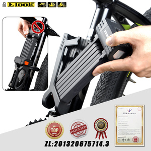Etook - Antivol pliable robuste - Antivol compact en acier pour vélo, scooter, <span class=keywords><strong>moto</strong></span> - Antivol à chaîne professionnel et résistant - Product Image 3