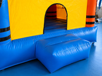 Structure gonflable avec toboggan pour enfants, idéale pour les fêtes d'anniversaire, aire de jeux extérieure commerciale, vente en gros, approvisionnement direct usine