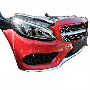 Kit de Carrocería de Auto de <span class=keywords><strong>Segunda</strong></span> <span class=keywords><strong>Mano</strong></span> para <span class=keywords><strong>Mercedes</strong></span>-Benz <span class=keywords><strong>Clase</strong></span> C C180 C300, Corte de Nariz, Labio de Parachoques Delantero, Faros Delanteros, Reemplazo de Parachoques - Product Image 2
