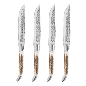 Couteau à steak Laguiole, couteau de table, manche en os, acier inoxydable, couteau de table de restaurant pour couper la viande - Product Image 2