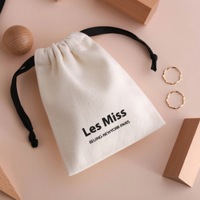 Pochette cadeau personnalisée en toile noire entièrement imprimée avec cordon de serrage, sac en coton biologique pour livres, jouets, emballage anti-poussière