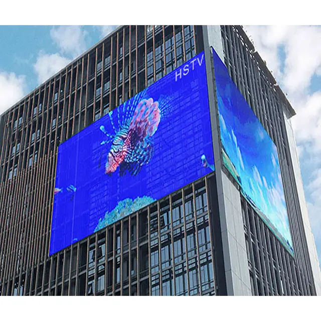 Ucuz açık hava reklam örgü perde yüksek şeffaf led ekran açık bina yüzeyi