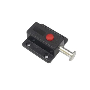 Plastic <b>Spring</b> Latch Door Bolt With Red Button For Cabinet Window Door Easy Installation Minimalist Design Home Use - Product Image 4