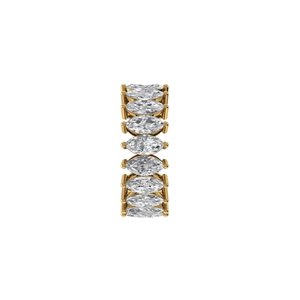 Excellente bague en diamant de laboratoire taille marquise, argent 925, or 9kt, 14kt, 18kt, bagues en diamant pour femme, bague de fiançailles - Product Image 6