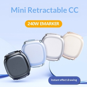 Câble de données rétractable Type-C vers Type-C 240W pour ordinateur et téléphone portable, longueur 1m, charge rapide et transfert de données - Product Image 1