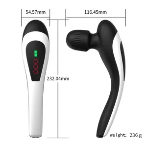 L-shaped Handheld Full Body Muscle Massager With USB Charging And Waterproof Design 8 Frequencies And 20 Modes Seal Vibrator