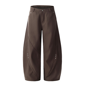 Pantaloni Cargo Casual da Uomo Bomery in Tessuto Twill, Design Dritto e Comodo con Fronte Piatto, Stile Neutro e Avanzato - Product Image 4