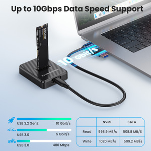 M.2 <b>Ssd</b> Enclosure Type C Nvme Sata Dual Protocol 1tb Support For <b>External</b> Storage - Product Image 2