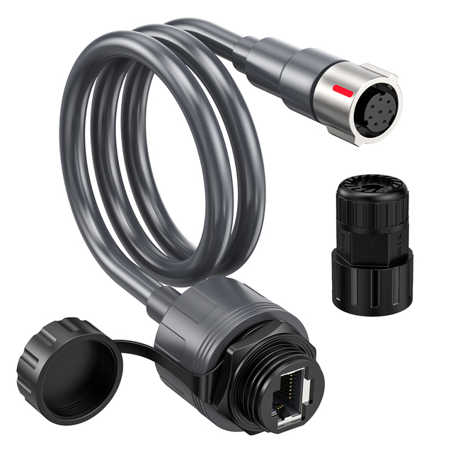 EDUP EP-SK0158 Starlink  0.3m Performance Gen3 Antenna Ethernet Adapter Cable with Waterproof RG45 Connector, 23 AWG