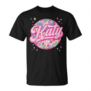 T-shirt rétro personnalisé Katy Disco 80S - Product Image 2
