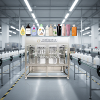 Machine de remplissage cosmétique automatique avec pompe à piston pour bouteilles en verre, huiles et produits de soin de la peau, en acier inoxydable, haute productivité