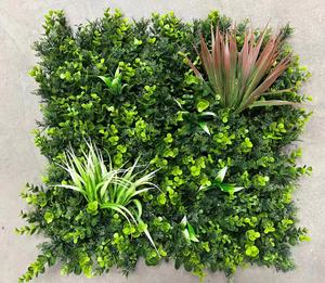 Venta al por mayor de plantas de seto de boj artificiales, jardín Vertical, pared de hierba verde <span class=keywords><strong>artificial</strong></span> para decoración de boda, venta al por mayor del - Product Image 2