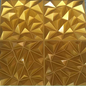 Panel/Adhesivo de Pared 3D de PVC Impermeable con Forma de Diamante para Decoración de Paredes Modernas en Sala de Estar y Dormitorio, Otros Paneles - Product Image 1