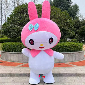 Disfraz De Mascota Inflable Gigante De Kuromi Y Melody Traje Inflable De Gato Personajes De Dibujos Animados Anime Cosplay Vestido Publicidad Carnaval - Product Image 5