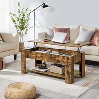 Table basse relevable personnalisable : petit salon, balcon, table basse pour petits espaces