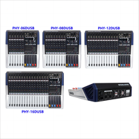 Console de mixage audio numérique professionnelle à 8 canaux avec amplificateur de puissance pour système d'équipement de production de programmes audio de scène