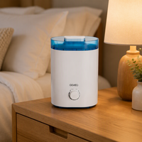 Humidificateur à ultrasons à brume froide, capacité 2L, plastique, électrique, pour voiture, maison, extérieur, garantie 1 an