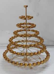 Bougeoirs en métal à prix d'usine avec bougeoirs conçus à la main en forme d'arbre de Noël - Product Image 2