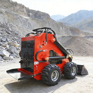 小型滑移装载机柴油迷你轮式型号中国品牌，适用于花园景观工程，配有通用附件 - Product Image 4