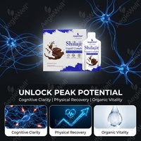OEM ODM Sachets de complexe liquide de Shilajit, saveur noisette-cacao, soutien naturel de la vitalité et de l'énergie cellulaire, 30 sachets de 10 ml