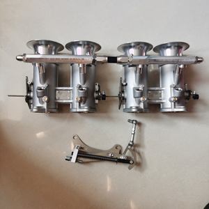 TZ5S-45-<span class=keywords><strong>2</strong></span> FAJS двойной 45 мм DCOE дроссельной заслонки Комплект кузова Серебристый подходит для гонок и преобразования углеводов в двигатель EFI - Product Image 2