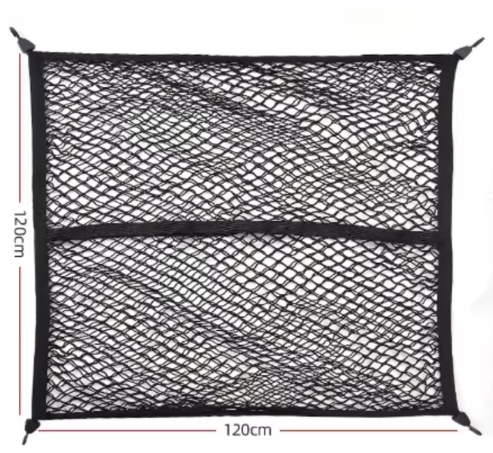 Filet plat double couche avec crochet 120*120