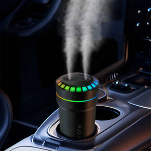 Humidificadores portátiles <span class=keywords><strong>de</strong></span> ritmo <span class=keywords><strong>de</strong></span> música para coche <span class=keywords><strong>de</strong></span> 300ml, lámpara <span class=keywords><strong>de</strong></span> gradiente <span class=keywords><strong>de</strong></span> ambiente colorido, Mini <span class=keywords><strong>humidificador</strong></span> <span class=keywords><strong>de</strong></span> aire ultrasónico USB <span class=keywords><strong>de</strong></span> doble boquilla - Product Image 1