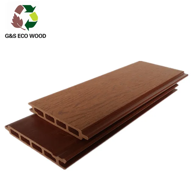 Fácil de instalar el panel sándwich de madera exterior de plástico wpc panel de pared exterior precio barato revestimiento de pared de wpc
